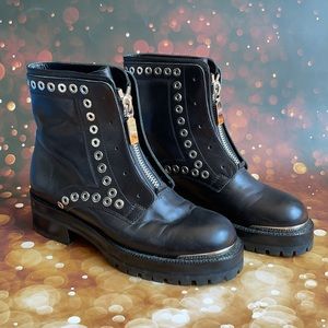 ALEXANDER MCQUEEN Moto Ankle Boots